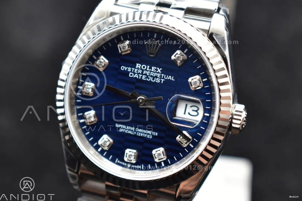 On VS3235 Bracelet SS Dial VSF 36 1:1 Blue Edition DateJust 904L 126234 Best Diamond Jubilee Steel 0411